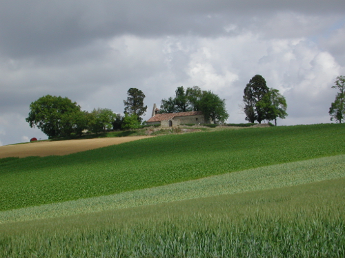 Le Nomdieu, vers le point de vue de l'église de St-Lary