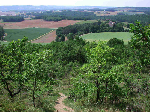 Saint-Aubin, la randonnée panoramique du Pech de Rouet, Saint-Aubin