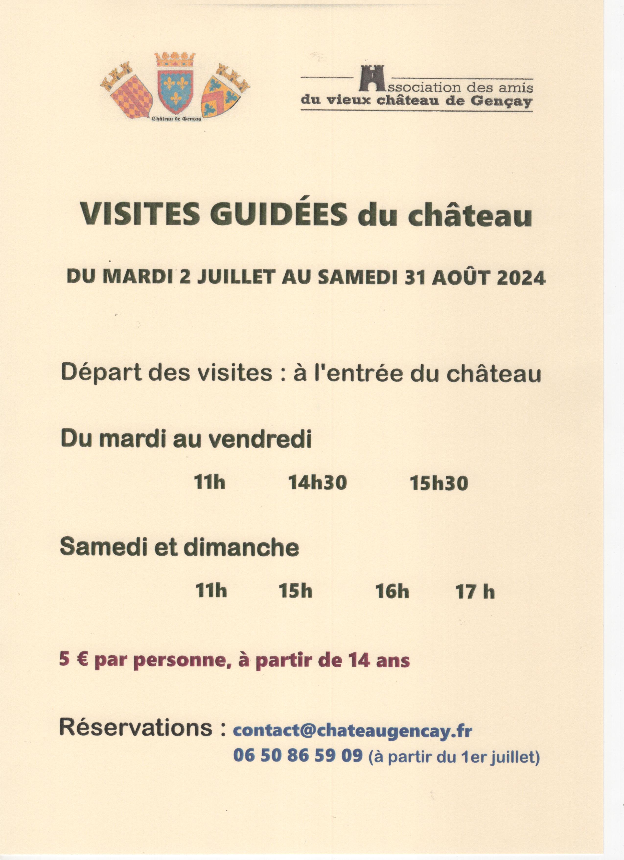 Château médiéval de Gençay, Gençay