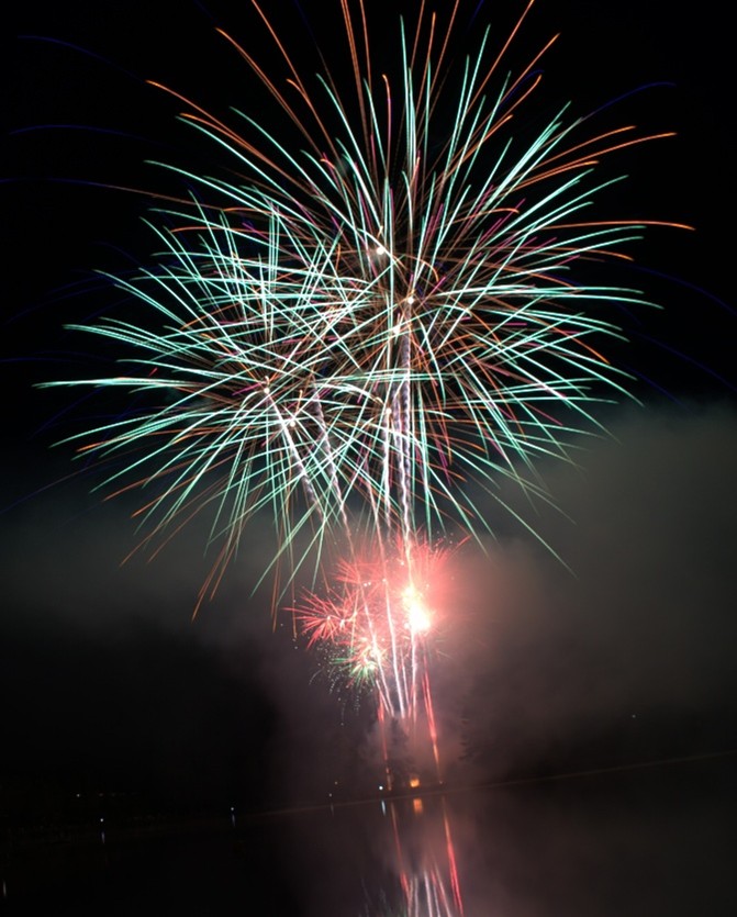 Feu d'artifice au Lac du Deiro — visuel événement