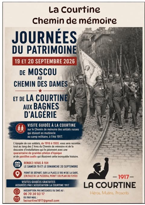 Journées du Patrimoine Chemin de la mémoire