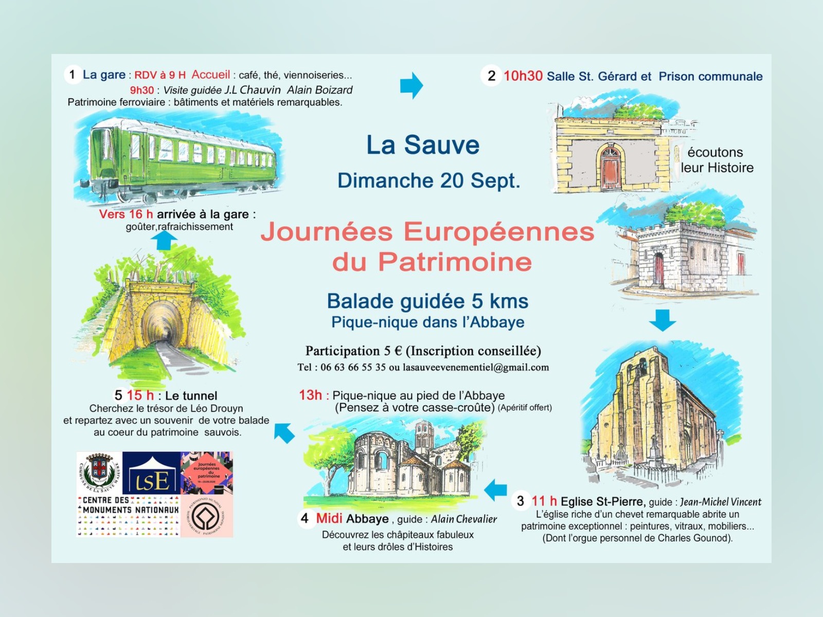 Balade guidée de La Sauve à l'occasion des Journées européennes du patrimoine
