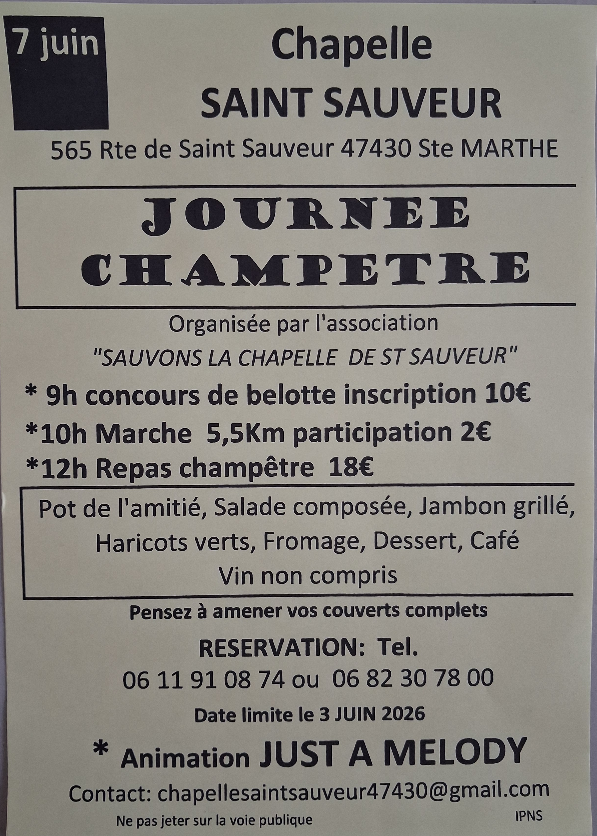 Journée champêtre — visuel événement