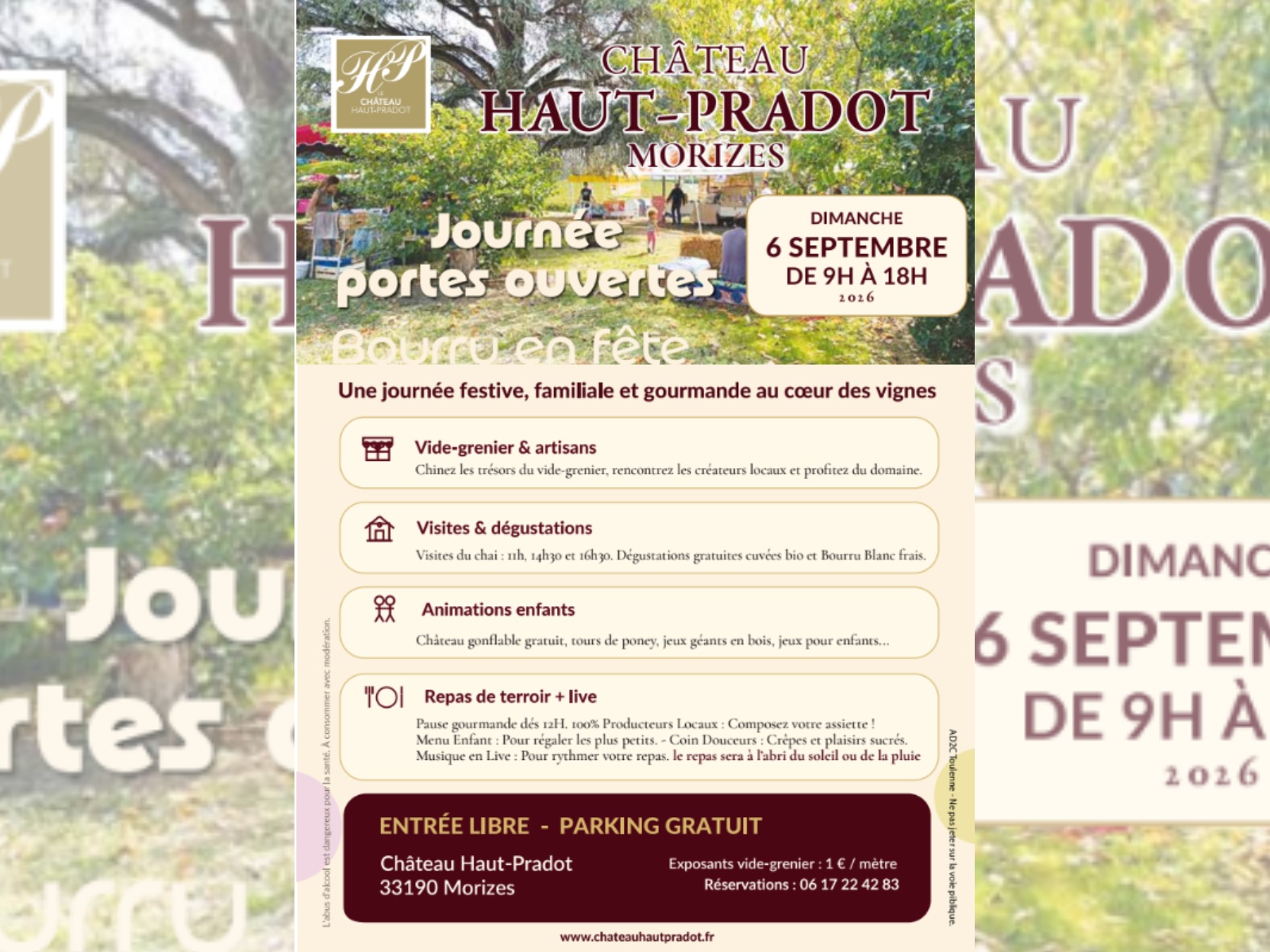 Le bourru en fête au château Haut-Pradot
