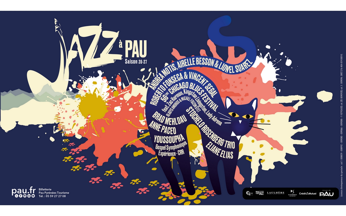 Saison de "Jazz à Pau" 2026/2027 — visuel événement