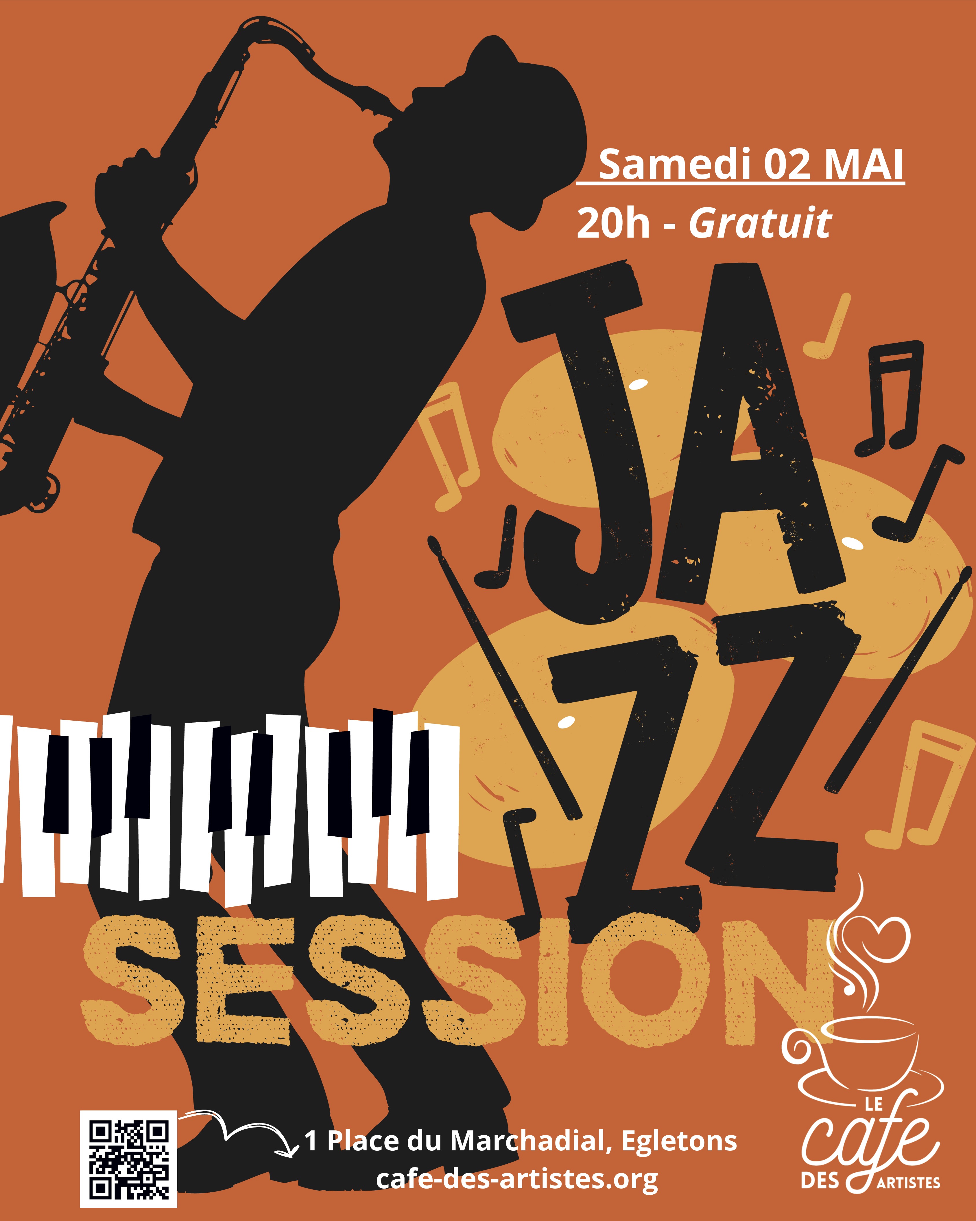 Jazz session au Café des artistes — visuel événement