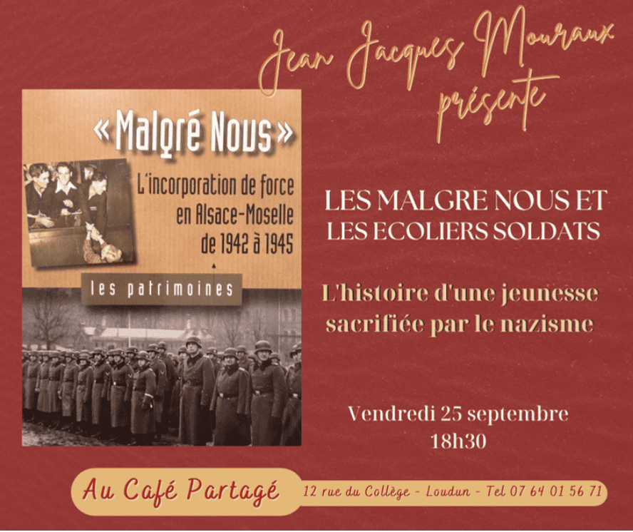 Jean-Jacques Mouraux présente Les Malgré nous et les écoliers soldats