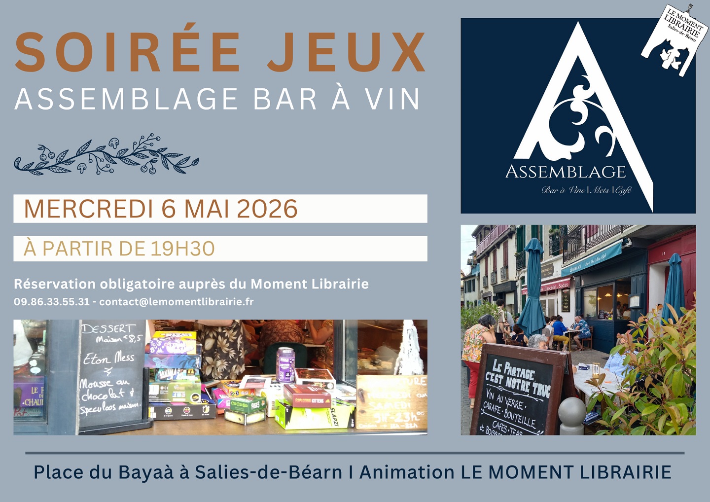 Soirée Jeux chez Assemblage — visuel événement