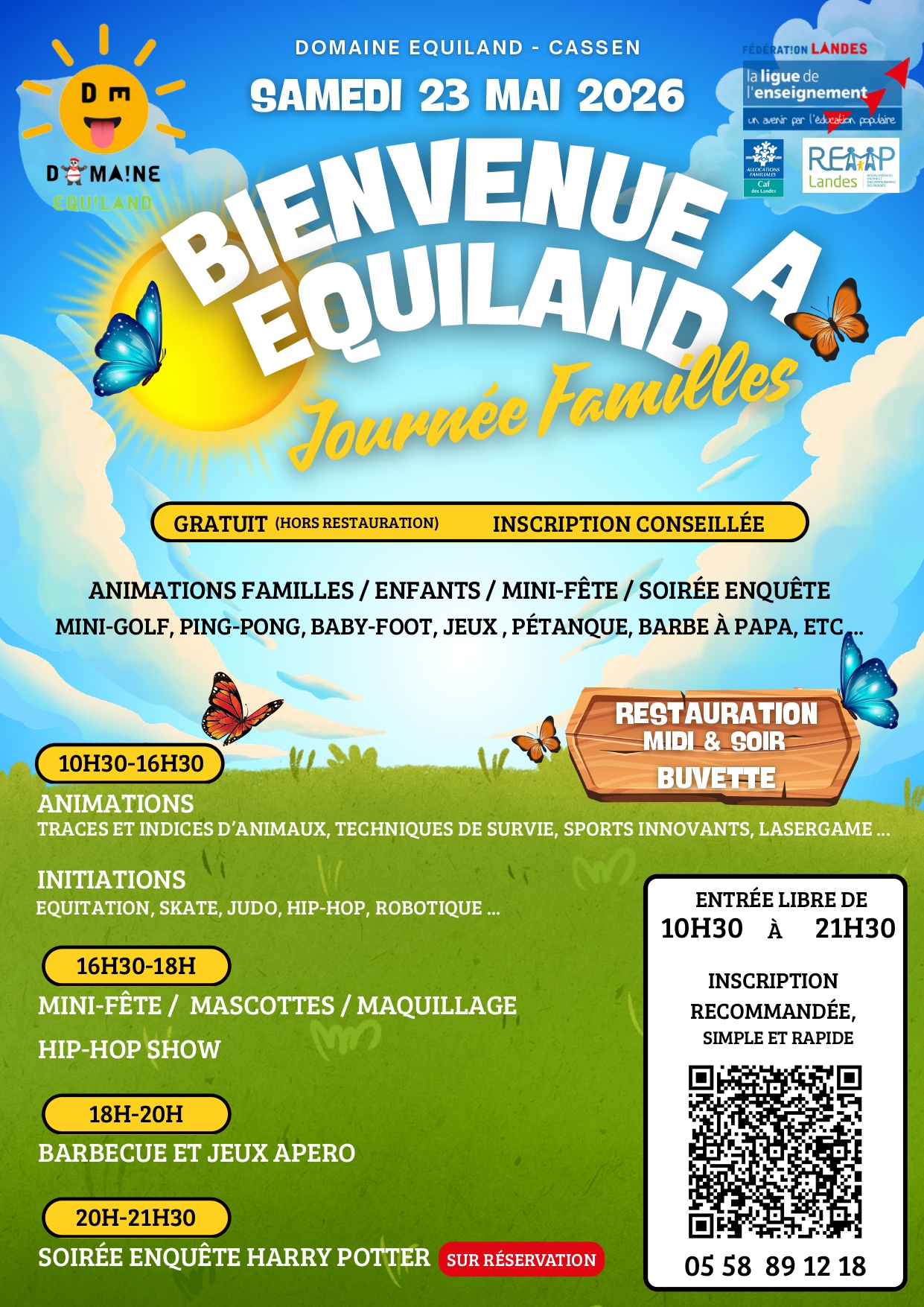 Journée Familles gratuite "Bienvenue à Equiland" — visuel événement