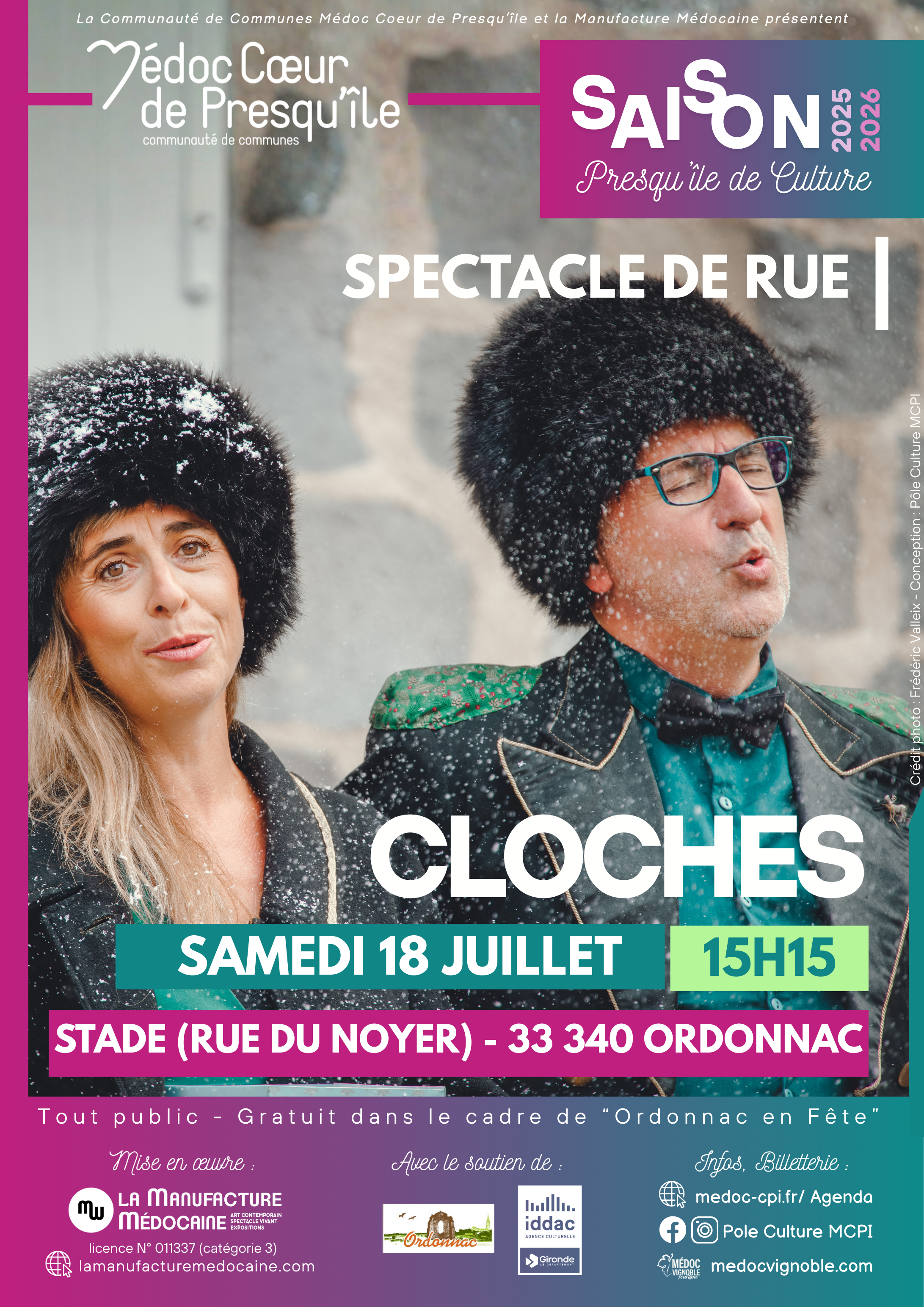 "CLOCHES" Spectacle de rue - Saison Presqu'île de Culture