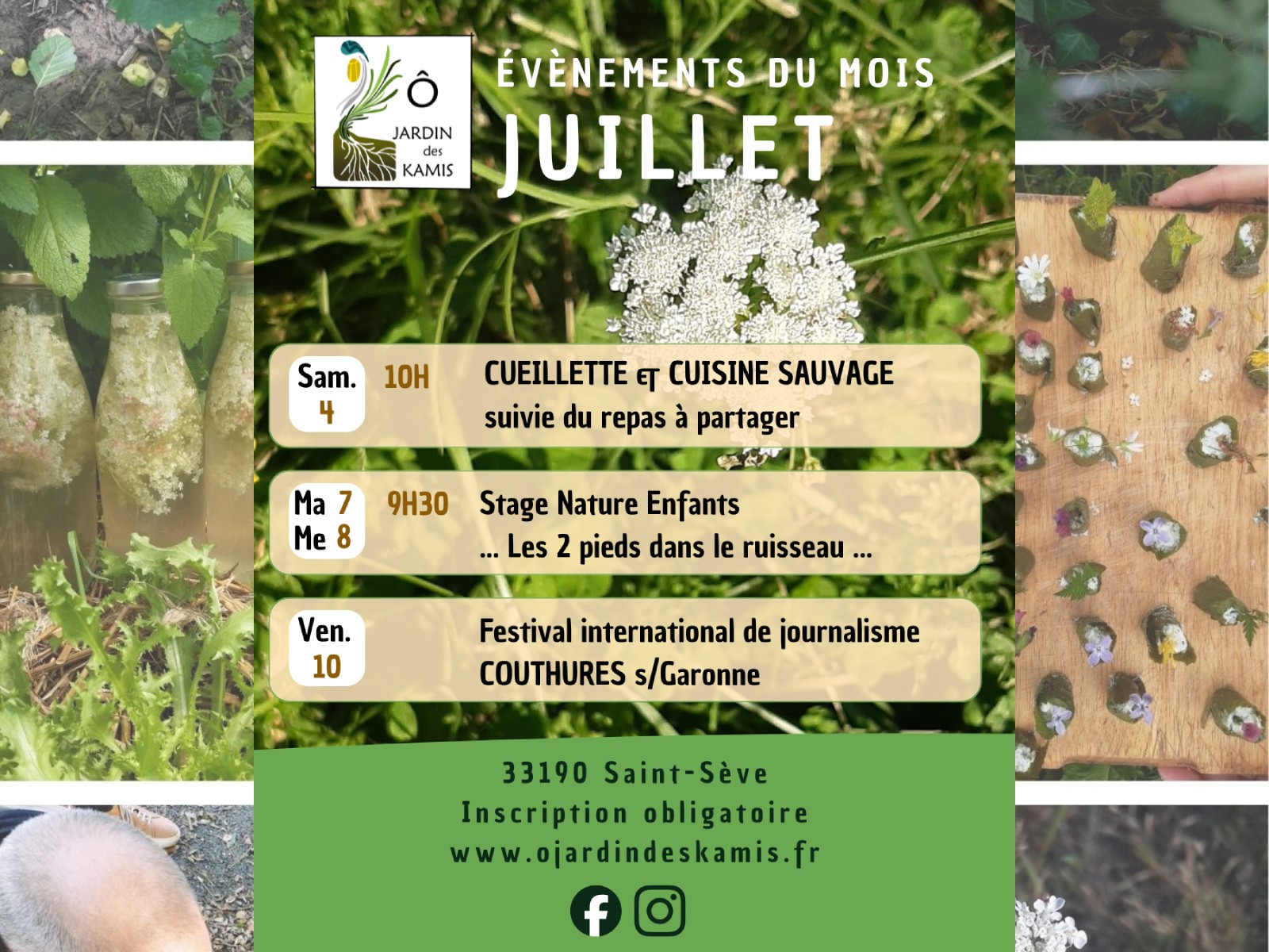 Programme des ateliers et stages d'Ô Jardin des Kamis, Saint-Sève - photo 4