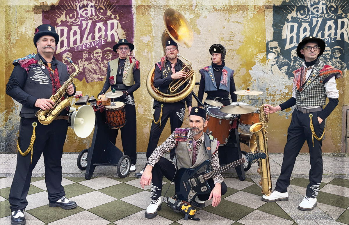 Fanfare KAFI "Bazar Thérapie" — visuel événement