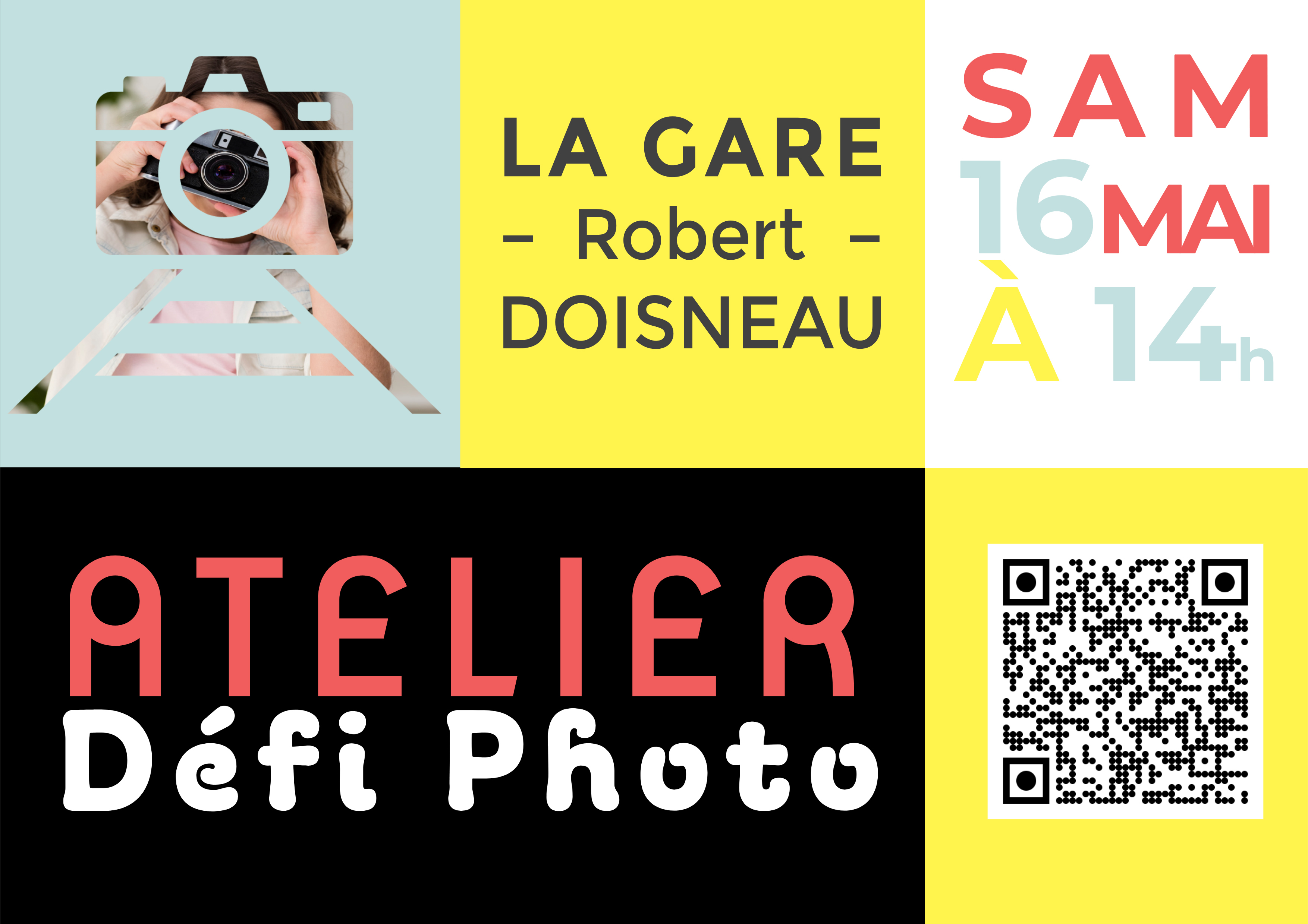 Atelier photo à la Gare Robert Doisneau — visuel événement