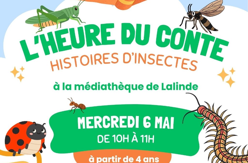 L'heure du conte | Histoires d'insectes — visuel événement