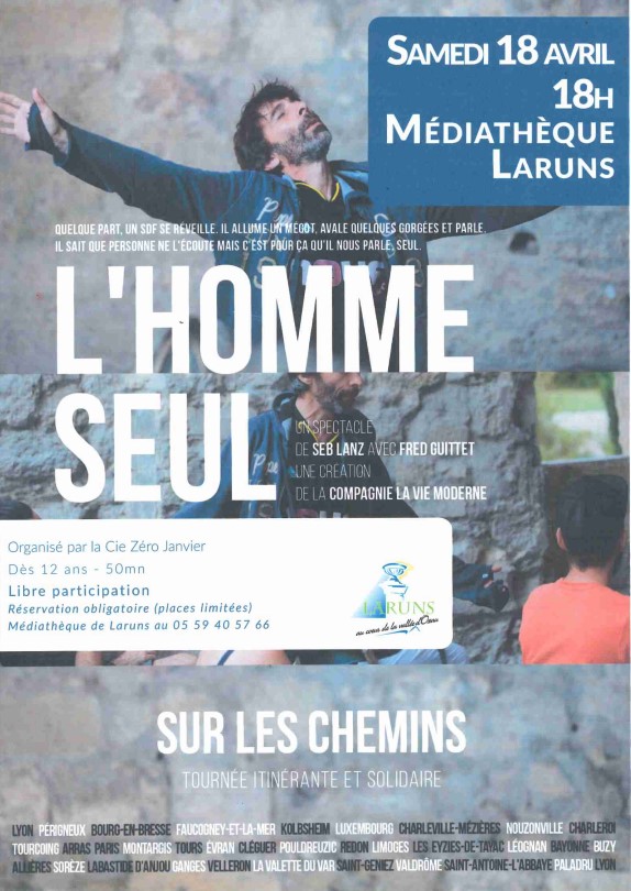 Spectacle l'homme seul — visuel événement
