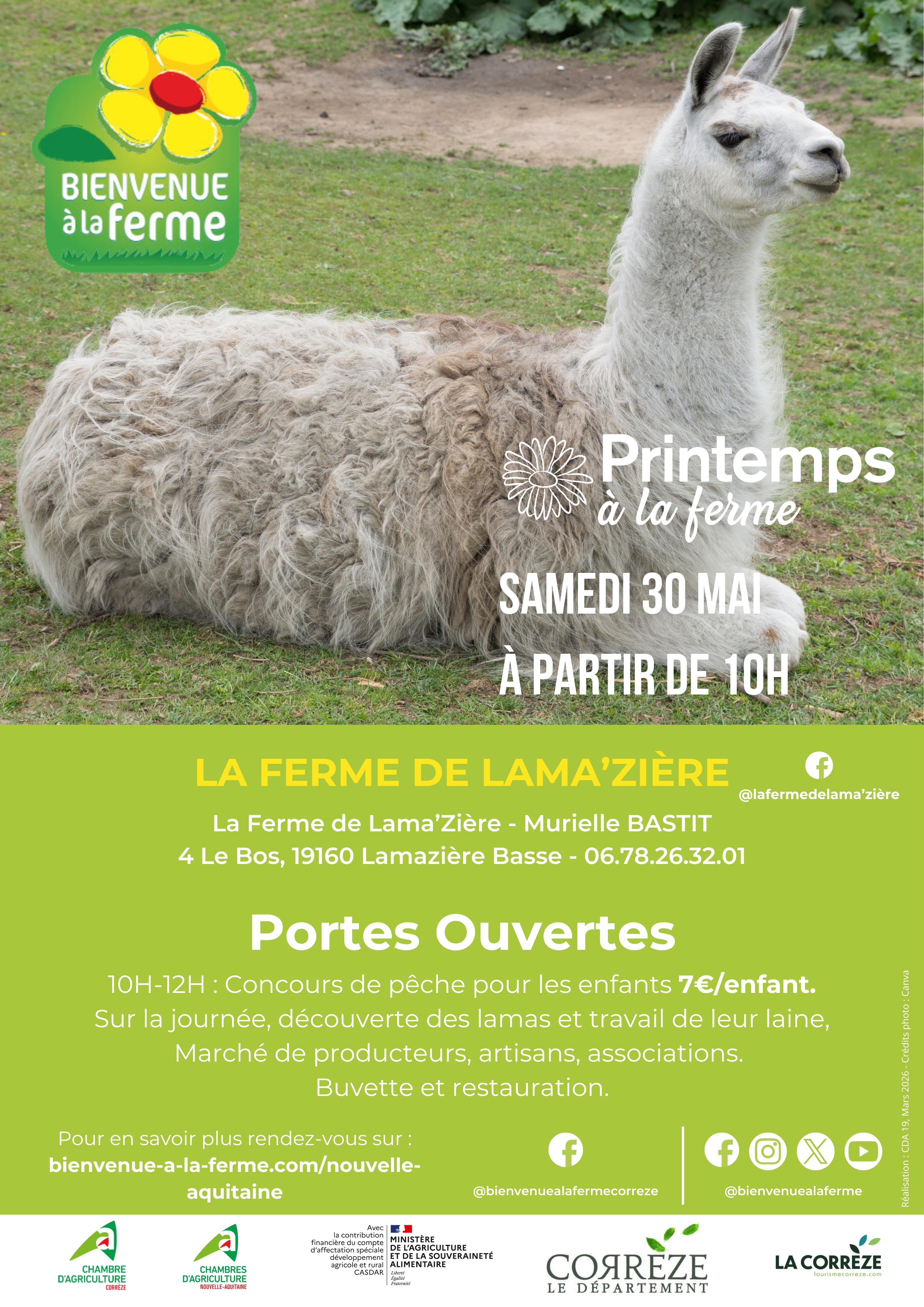 Ferme de lama'zière - Printemps à la ferme - BAF — visuel événement