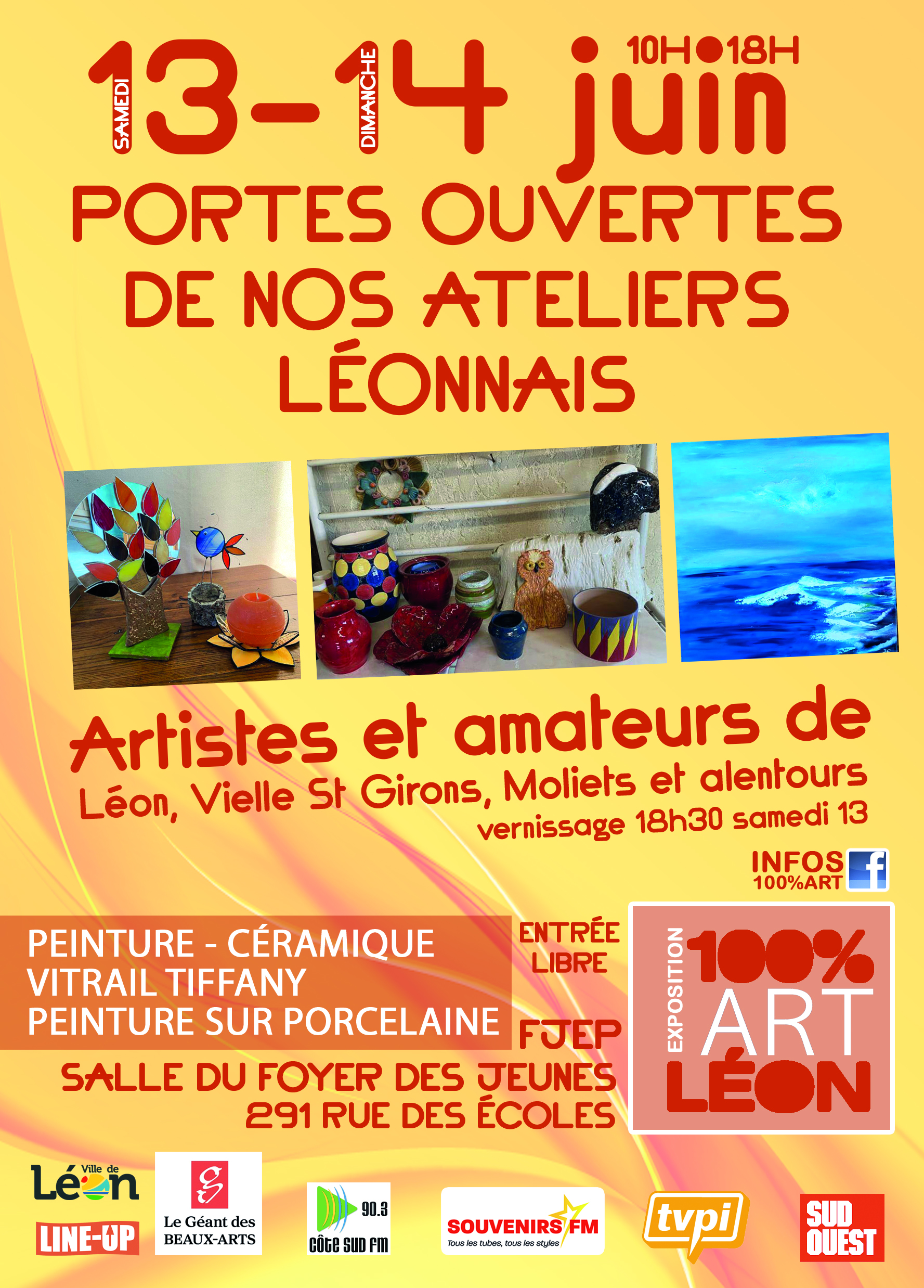 Portes ouvertes des ateliers de 100% Art