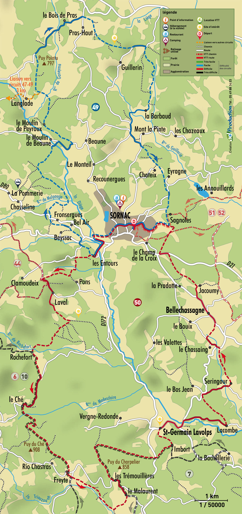 VTT - Gravel - Les châteaux - 36 km - circuit 50, Sornac - photo 2