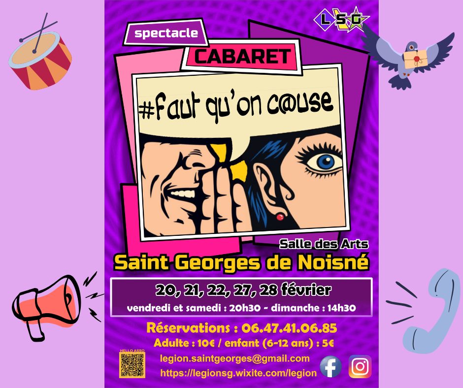 Spectacle cabaret : Faut qu'on cause