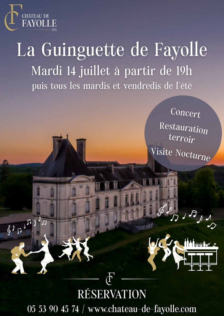 Château de Fayolle ouvre sa Guinguette les mardis et vendredis