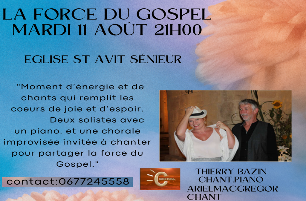 Concert - La force du Gospel — visuel événement