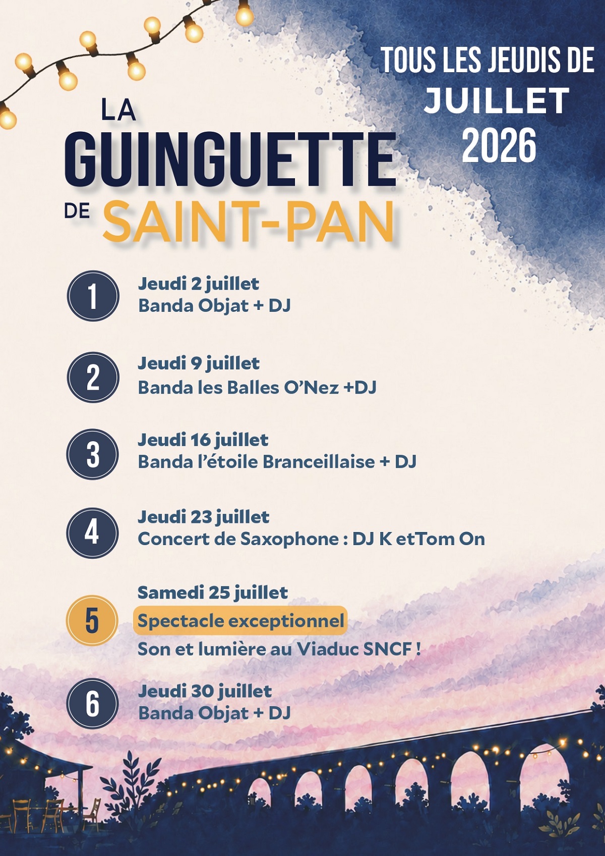 La Guinguette de St Pan — visuel événement