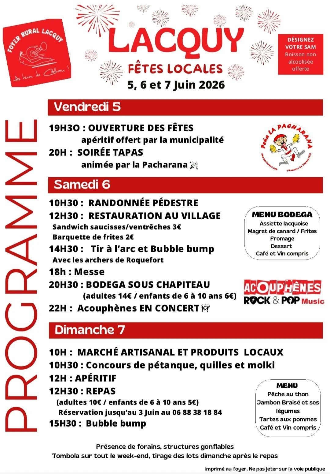 Fêtes de Lacquy — visuel événement