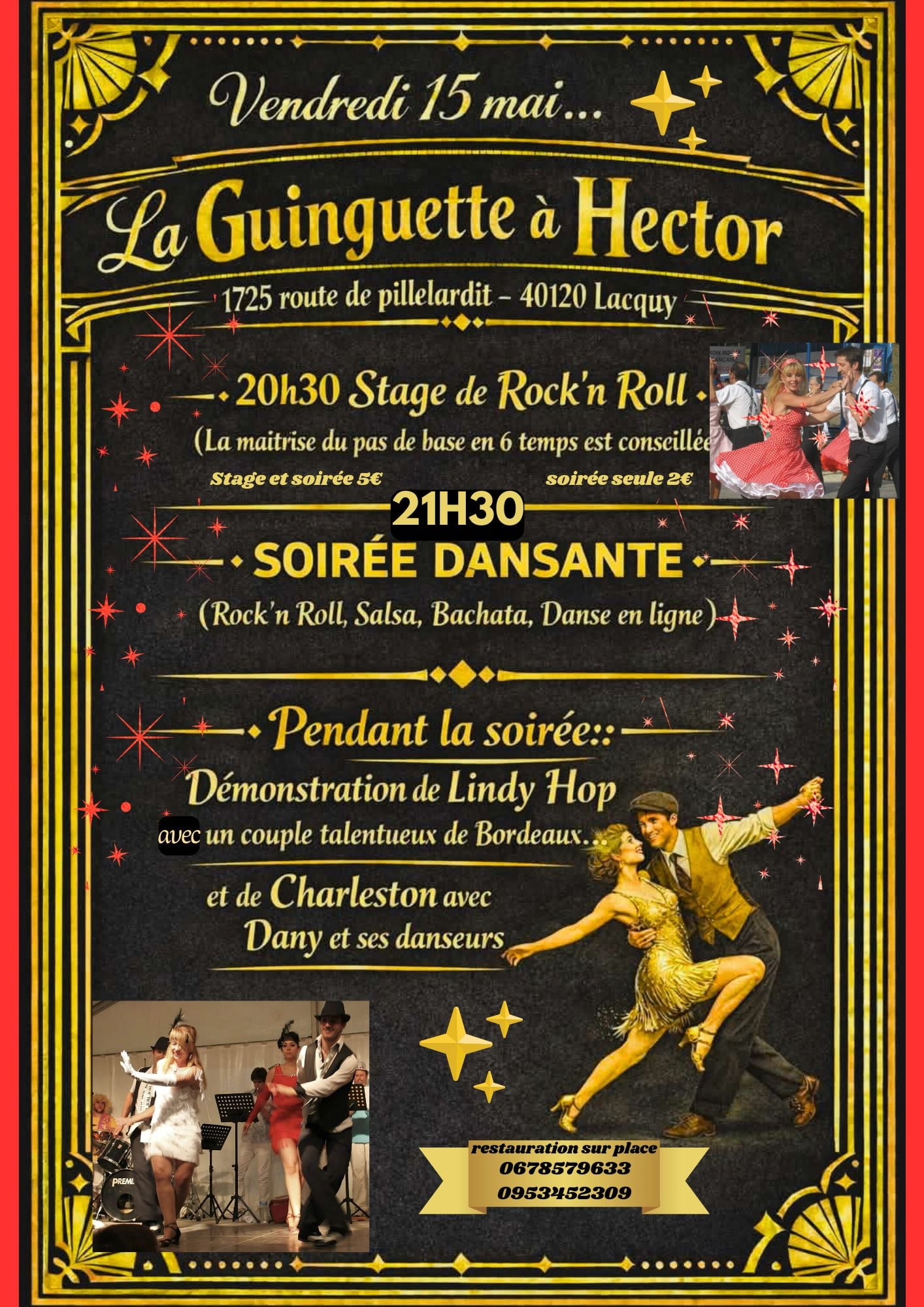 Stage et soirée dansante — visuel événement