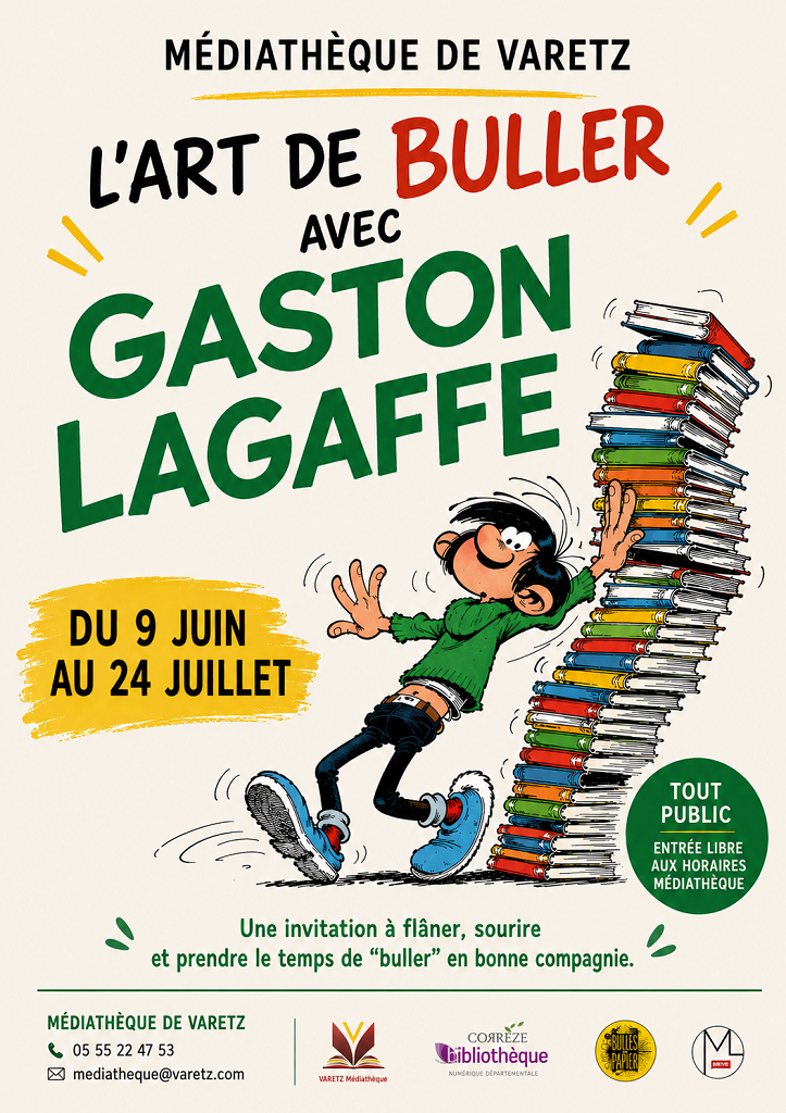 Exposition : l'art de buller avec Gaston Lagaffe — Todos os eventos à Corrèze