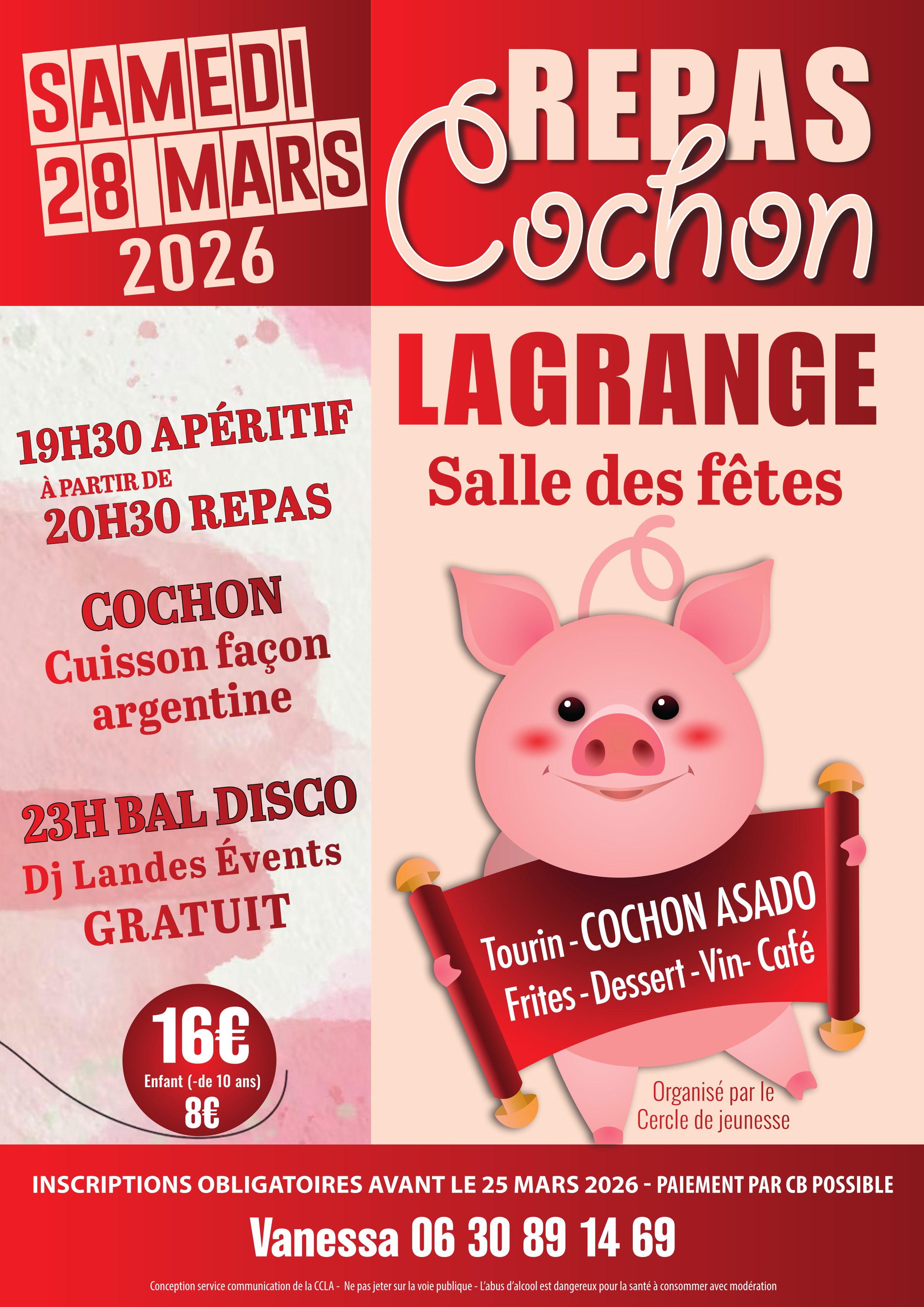 Repas Cochon asado