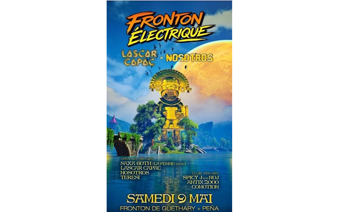 Fronton électrique — visuel événement
