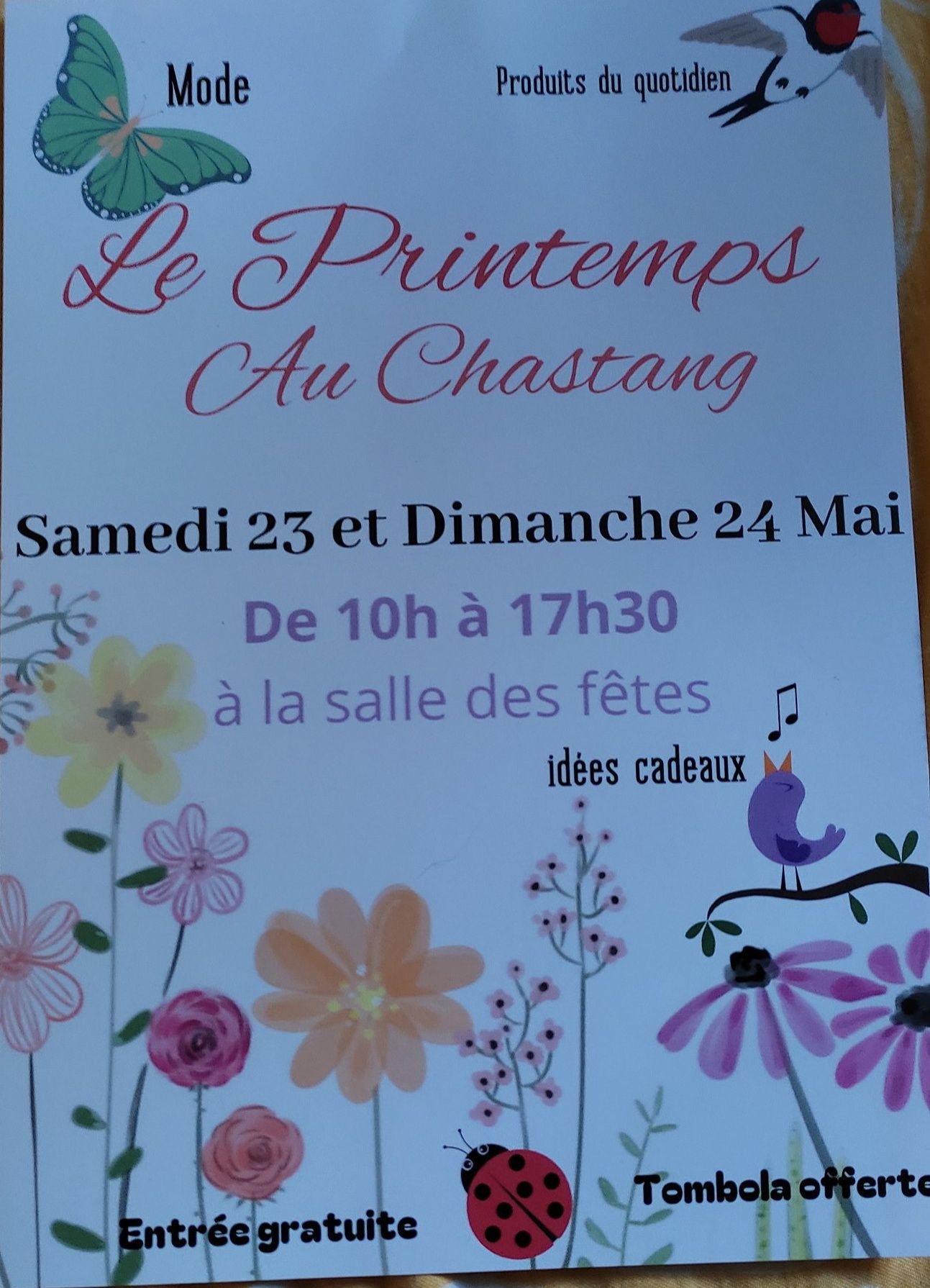 Le printemps au Chastang — visuel événement