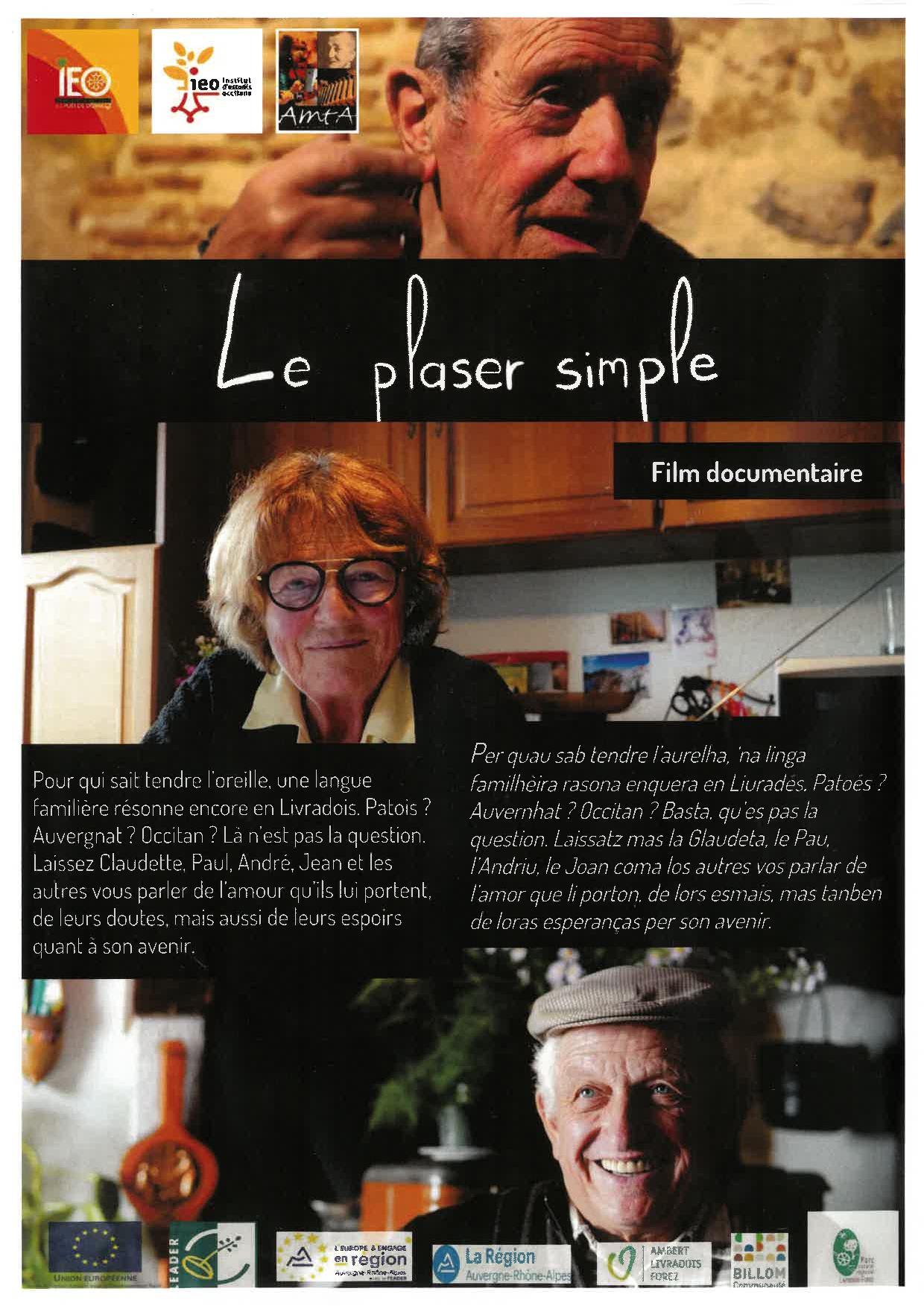 Médiathèque : Projection du film "Le plaser simple" — visuel événement