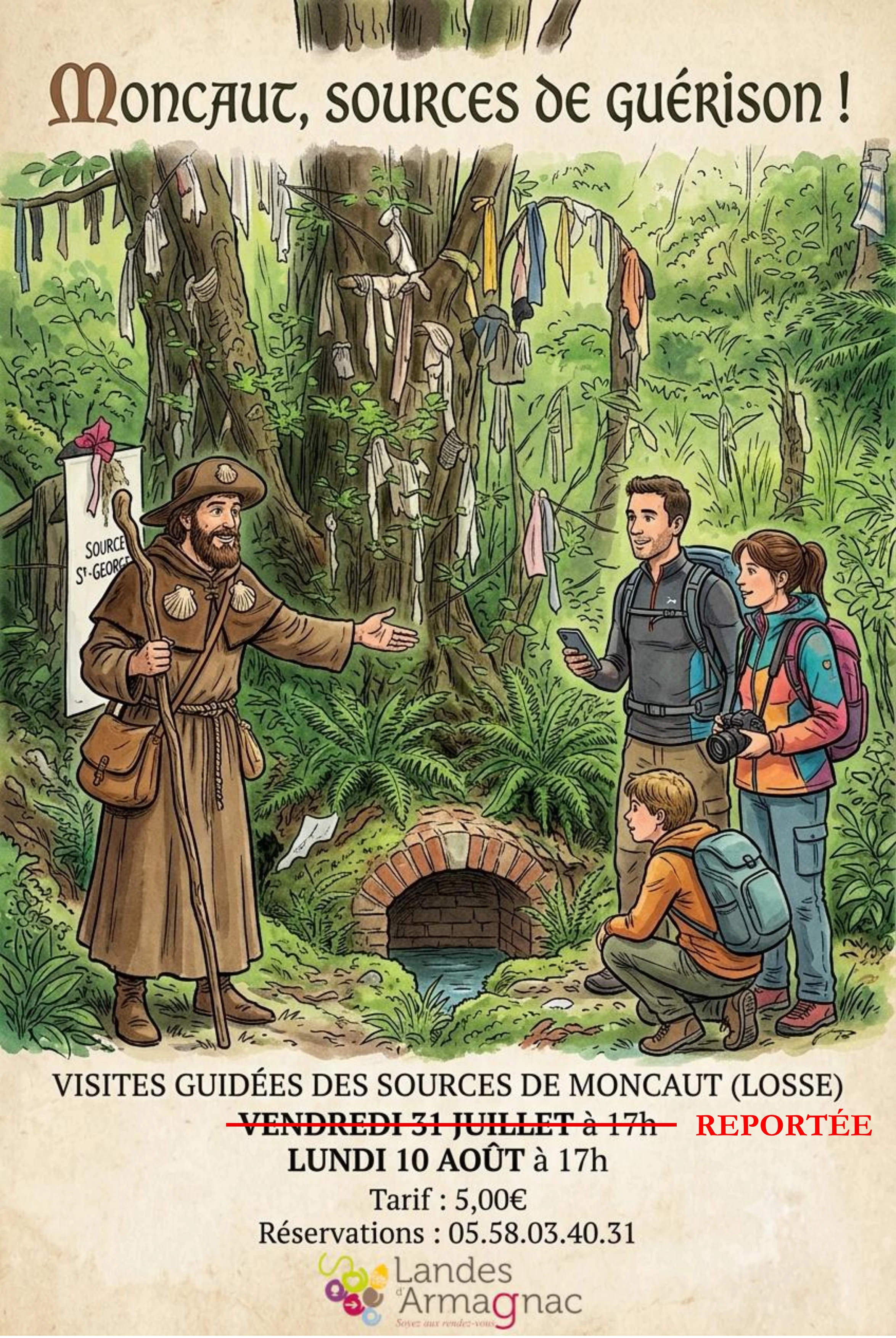 Visite guidée : Moncaut, sources de guérison !