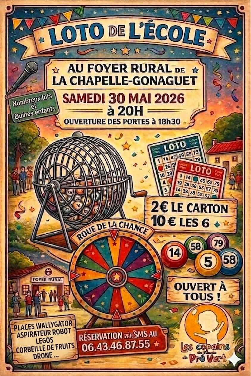 Loto de l'école — visuel événement