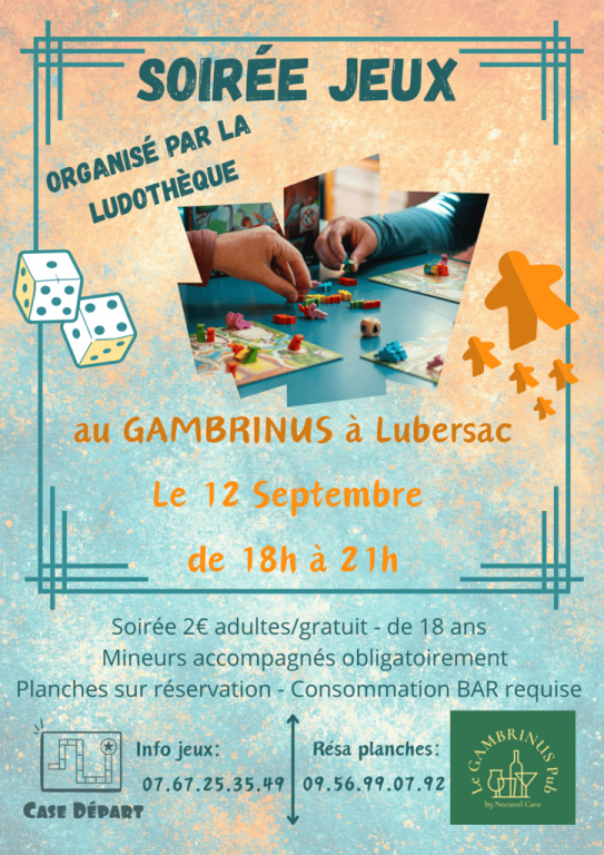 Soirée jeux au Gambrinus