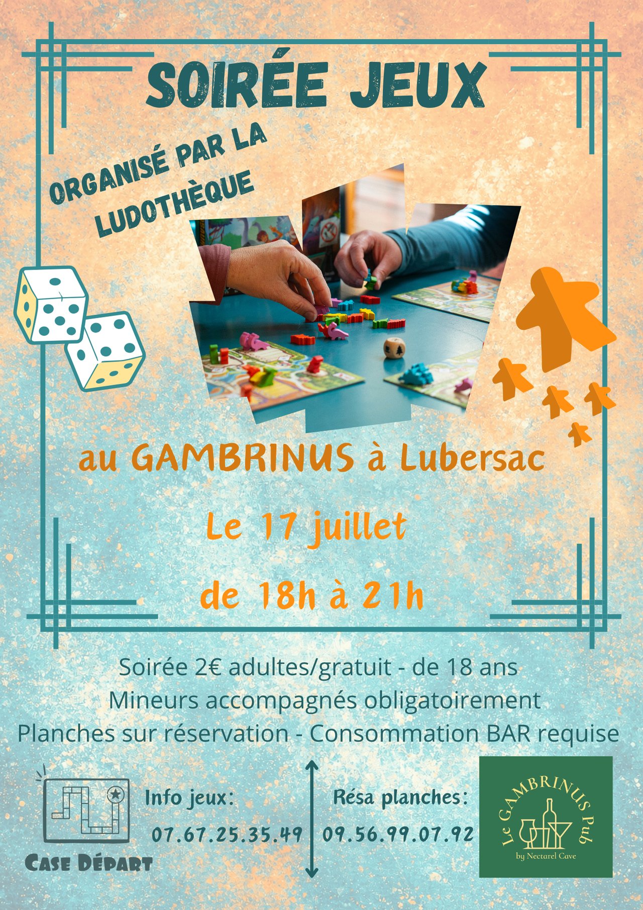 Soirée jeux au Gambrinus