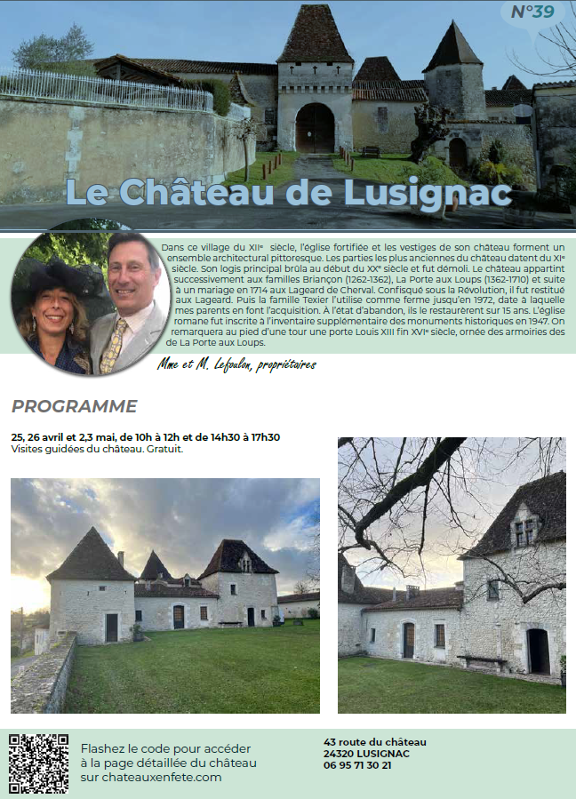 Château en fête - Château de Lusignac