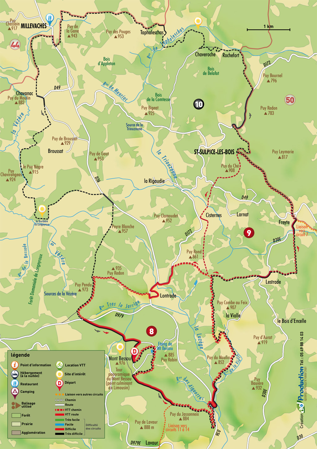 VTT - Gravel - Monts et bruyères - 16 km - circuit 8, Meymac - photo 3