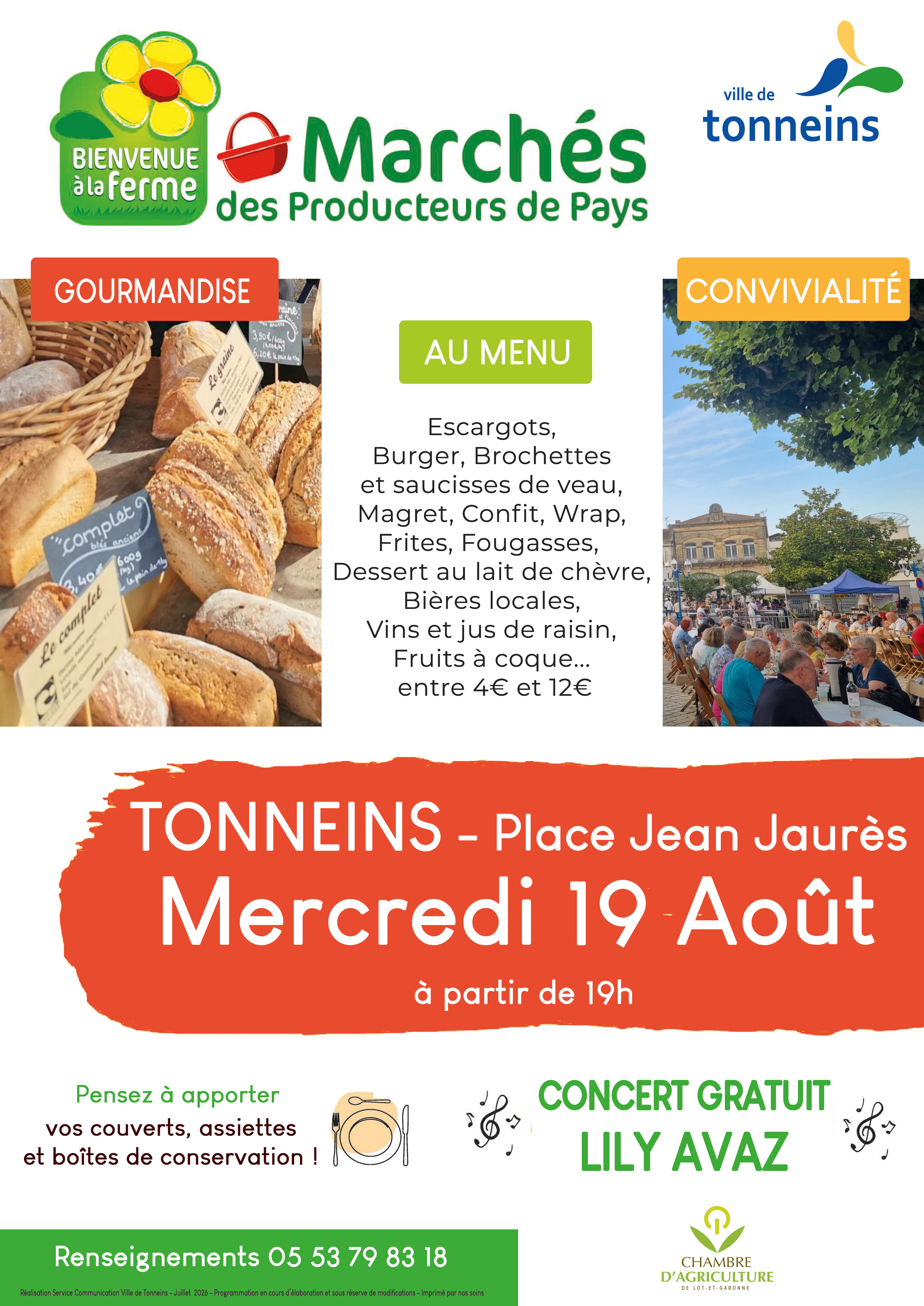 Marché des Producteurs de Pays à Tonneins