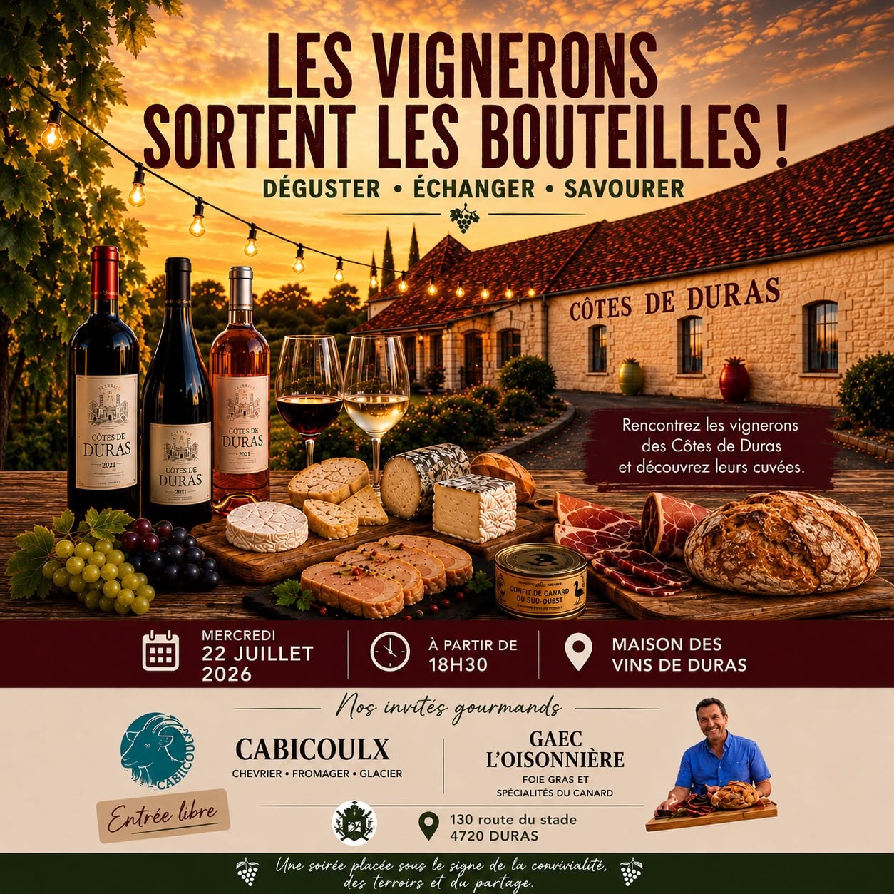 Les vignerons sortent les bouteilles