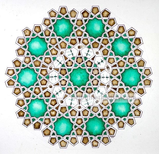 Atelier d’artiste - Galerie Delphine Thieffry - Mandalas du monde et art de la géométrie - photo 3