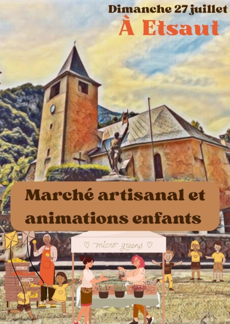 Marché artisanal et animations pour enfants
