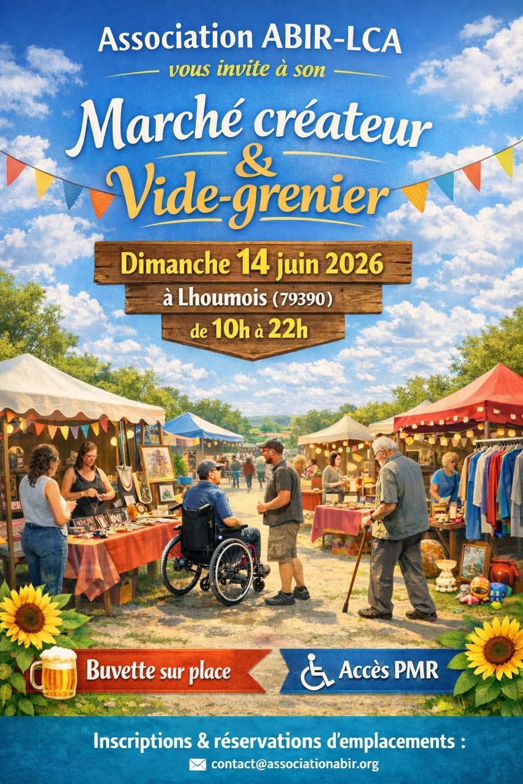 Marché de créateurs et vide grenier — visuel événement