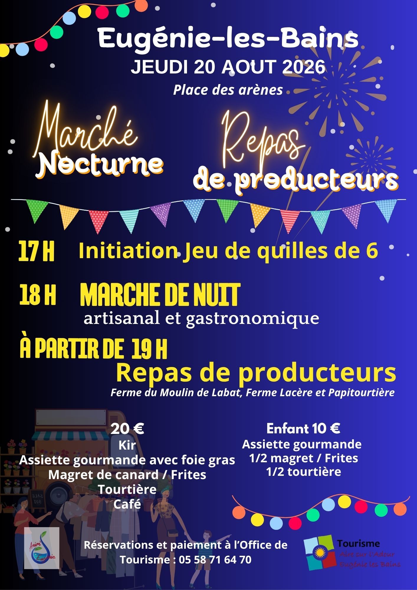 Marché de nuit à Eugénie-les-Bains