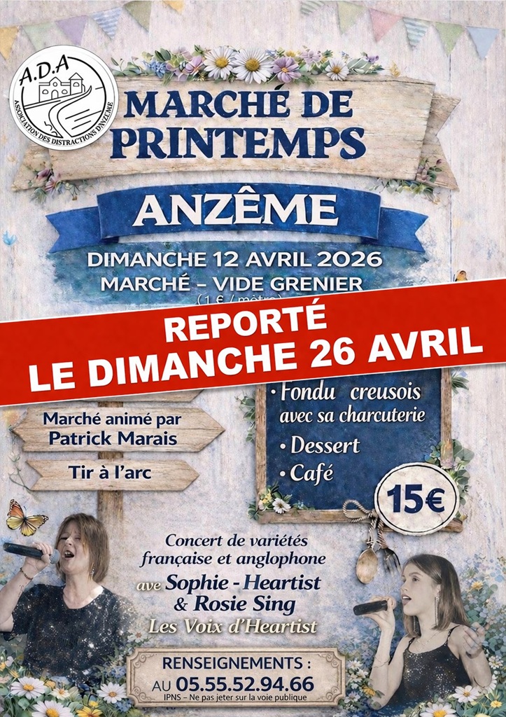 Marché de printemps et vide-greniers — visuel événement