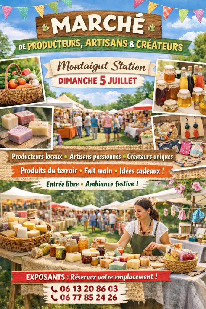 Marché de producteurs, artisans et créateurs — visuel événement