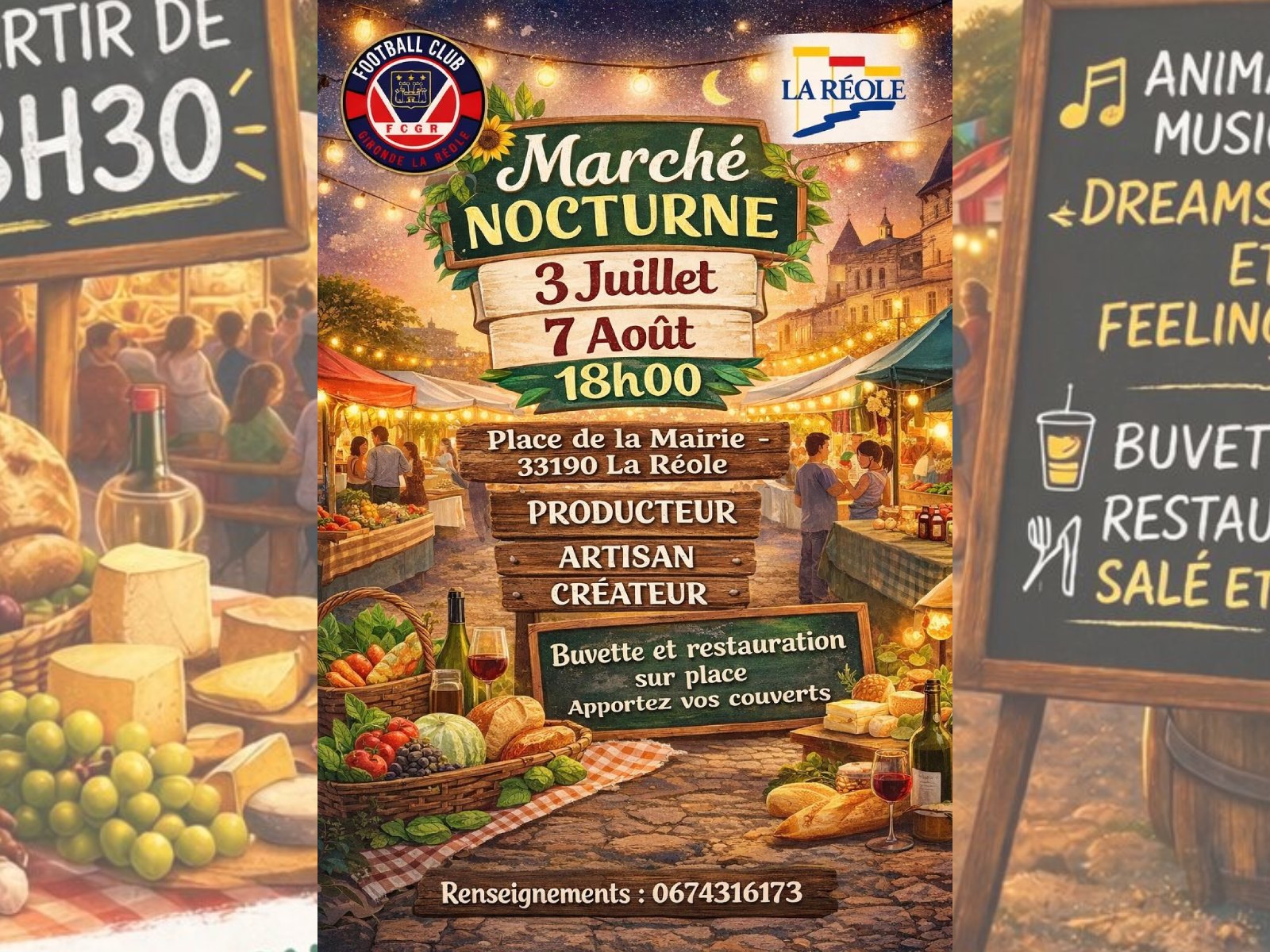 Marché nocturne — visuel événement