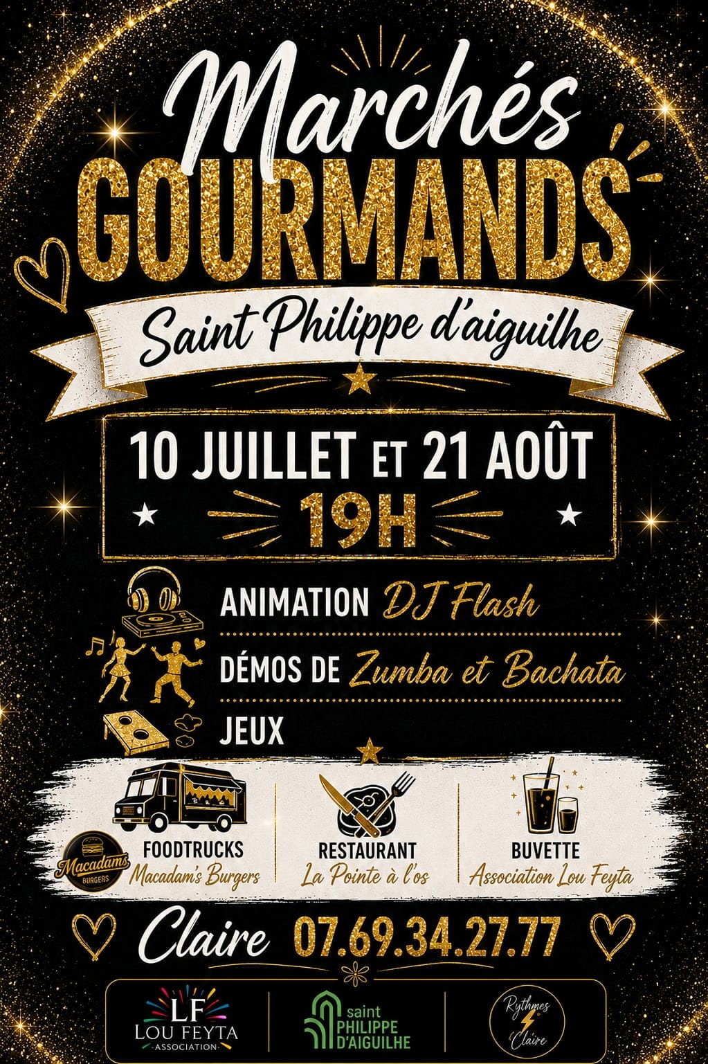 Marchés gourmands de Saint-Philippe d'Aiguilhe