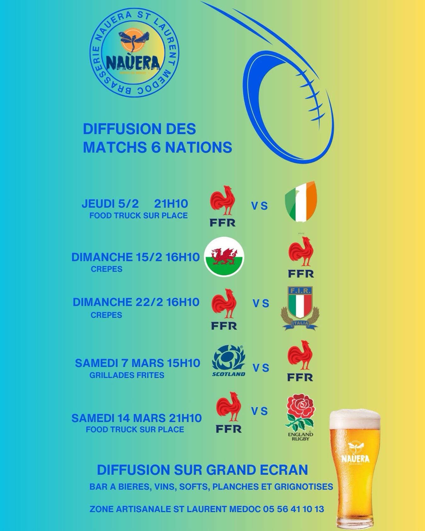 Rugby équipe de France "Tournoi des 6 Nations"